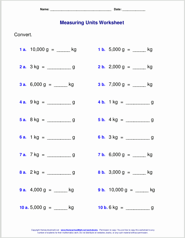 50 Unit Conversion Worksheet Answers Chessmuseum Template Library