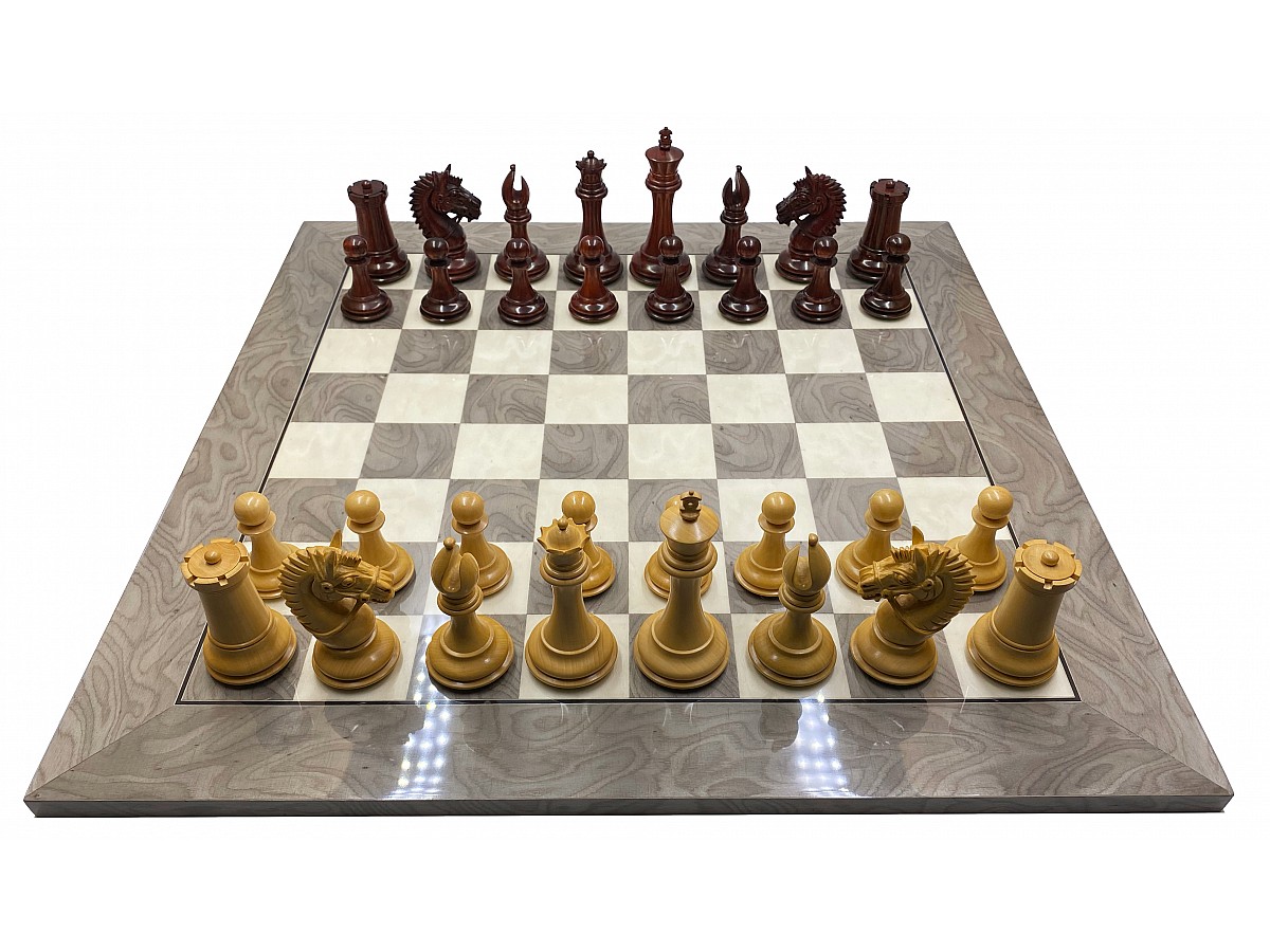 Made in America chess pieces & Ferrer Chess board