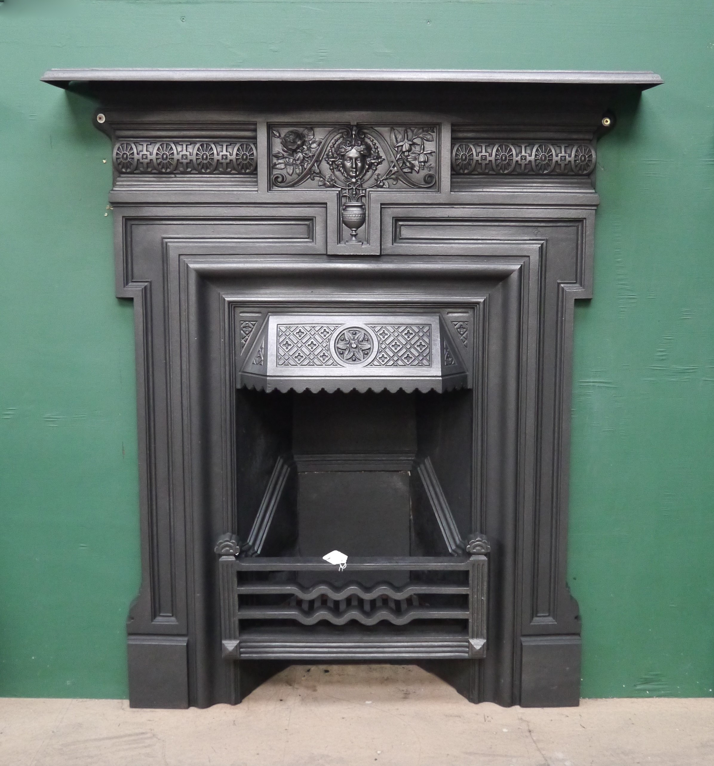 Cast Iron Victorian Combination Fireplace Chester Paint Stripping