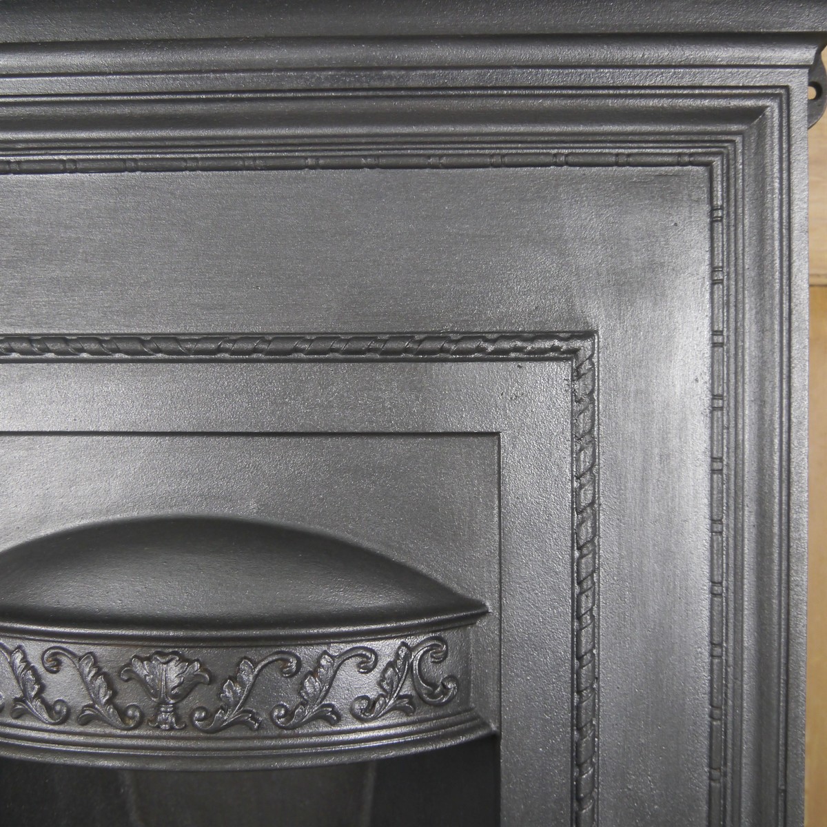 Reclaimed 1930's Cast Iron Combination Fireplace Chester Paint Stripping