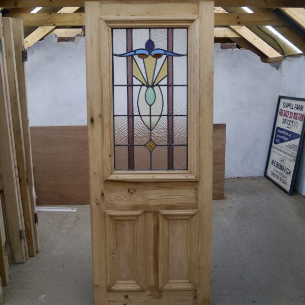 Reclaimed Stained Glass Door Chester Paint Stripping