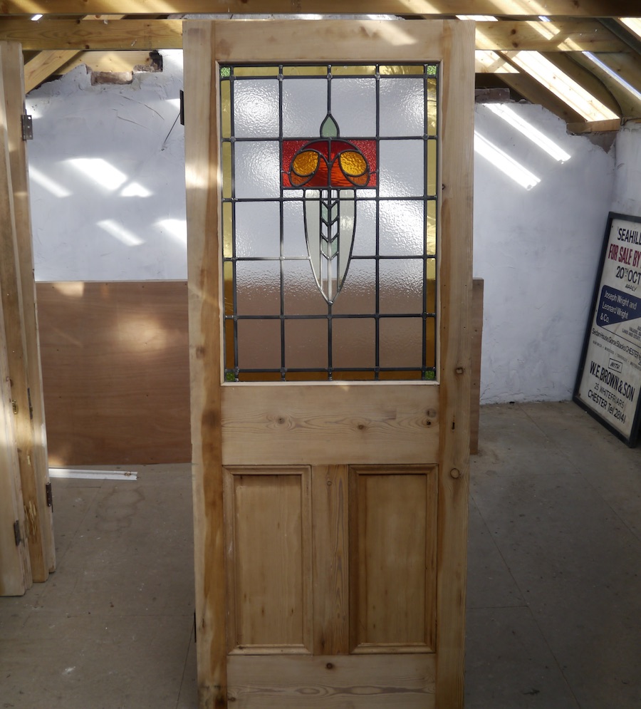 Stained Glass Victorian Internal Door Chester Paint Stripping