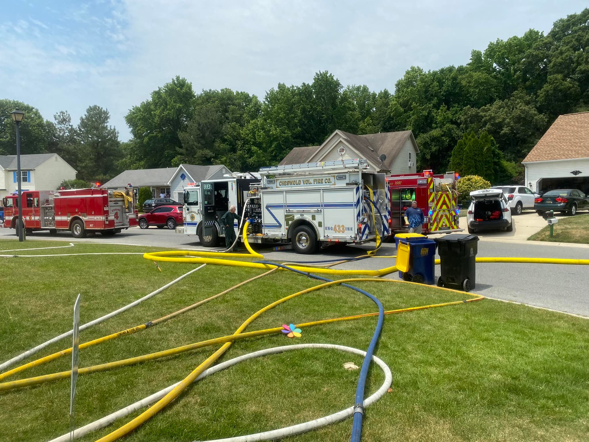 House FireCarlisle Village Cheswold Vol. Fire CO.