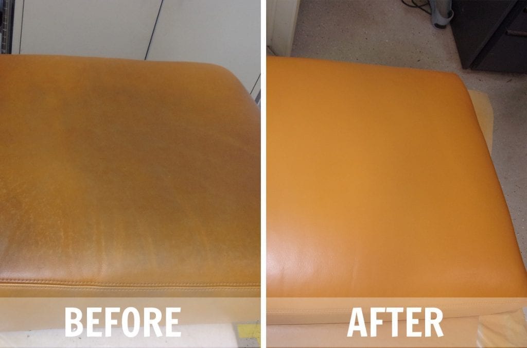 Leather Cleaning Before & After Chet's Cleaning