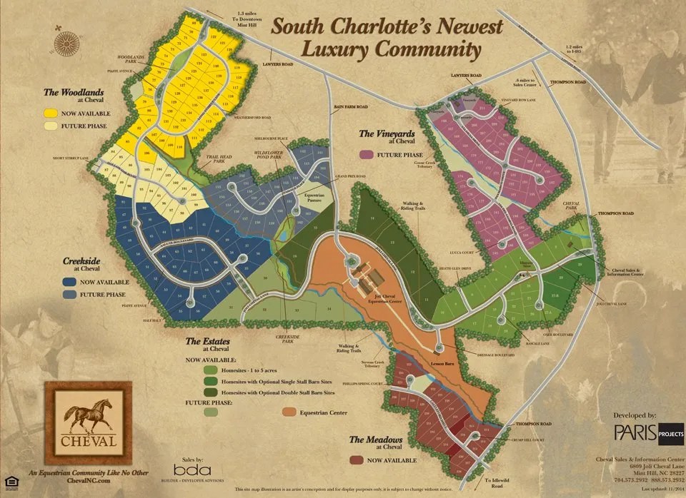 masterplan Charlotte's Luxury Equestrian Community