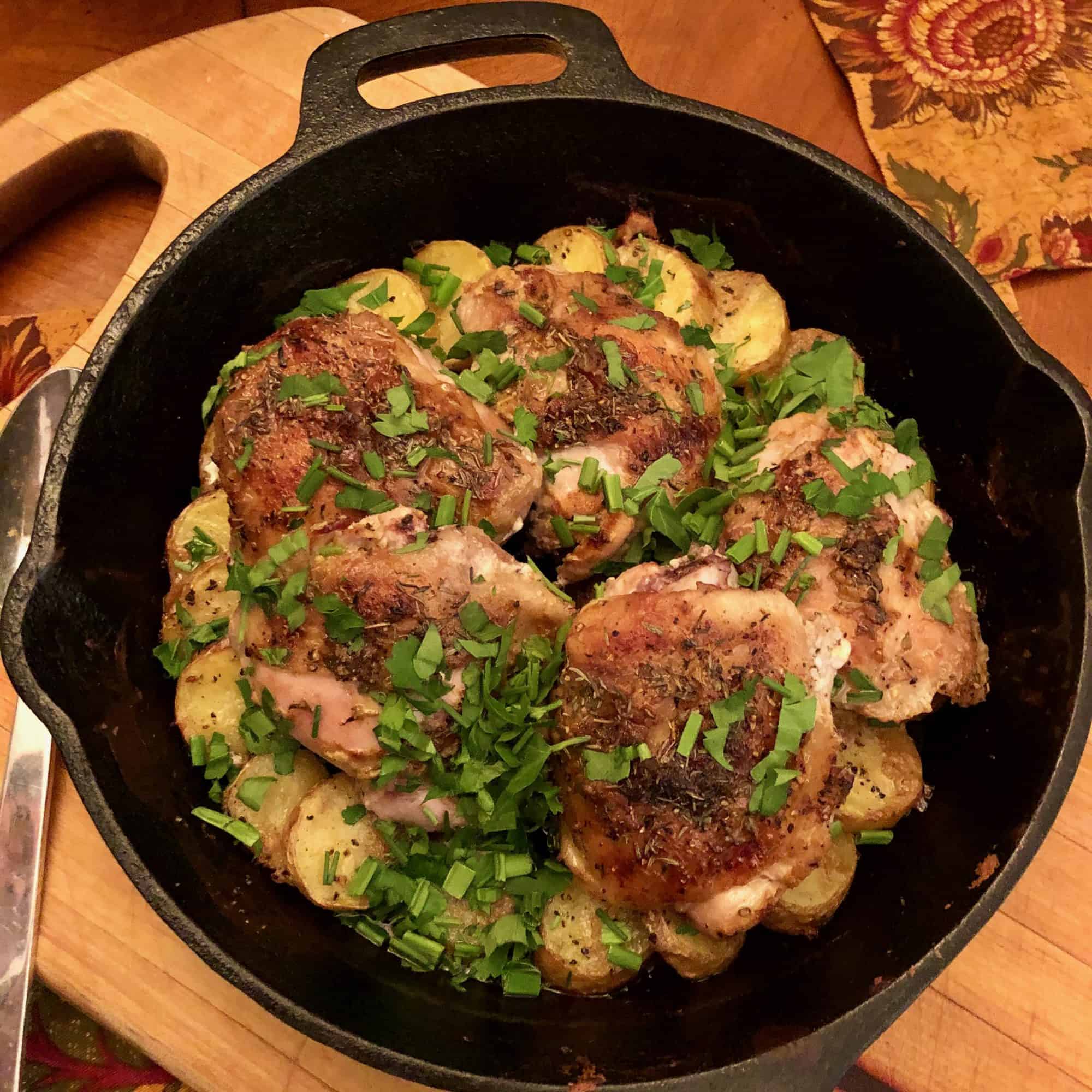 Ina Garten’s SkilletRoasted Chicken and Potatoes