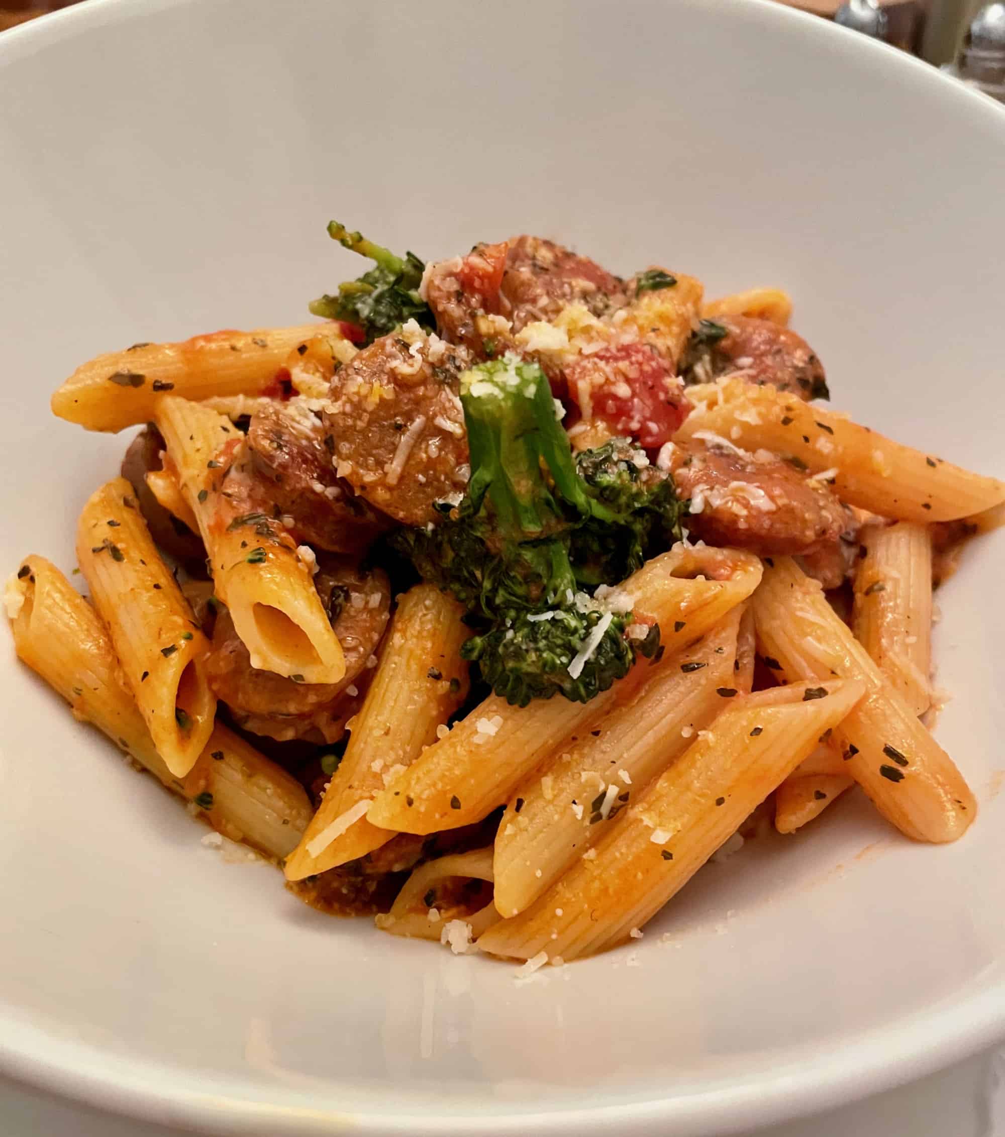 Penne with Broccolini and Hot and Sweet Italian Sausage, a quasiIna