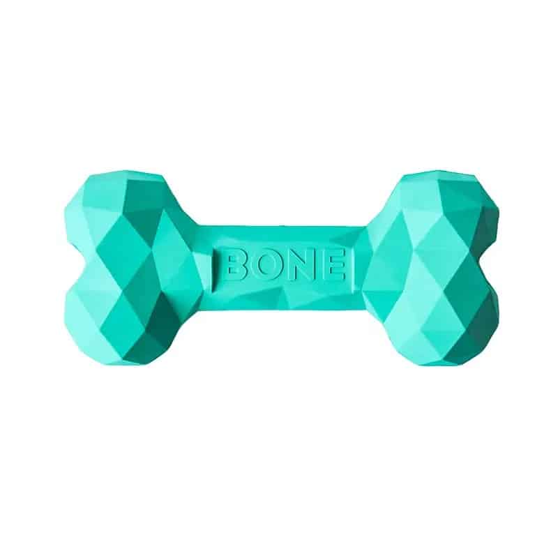 Chew Chew Medium Aqua Rubber Bone Chewproof Dog Beds