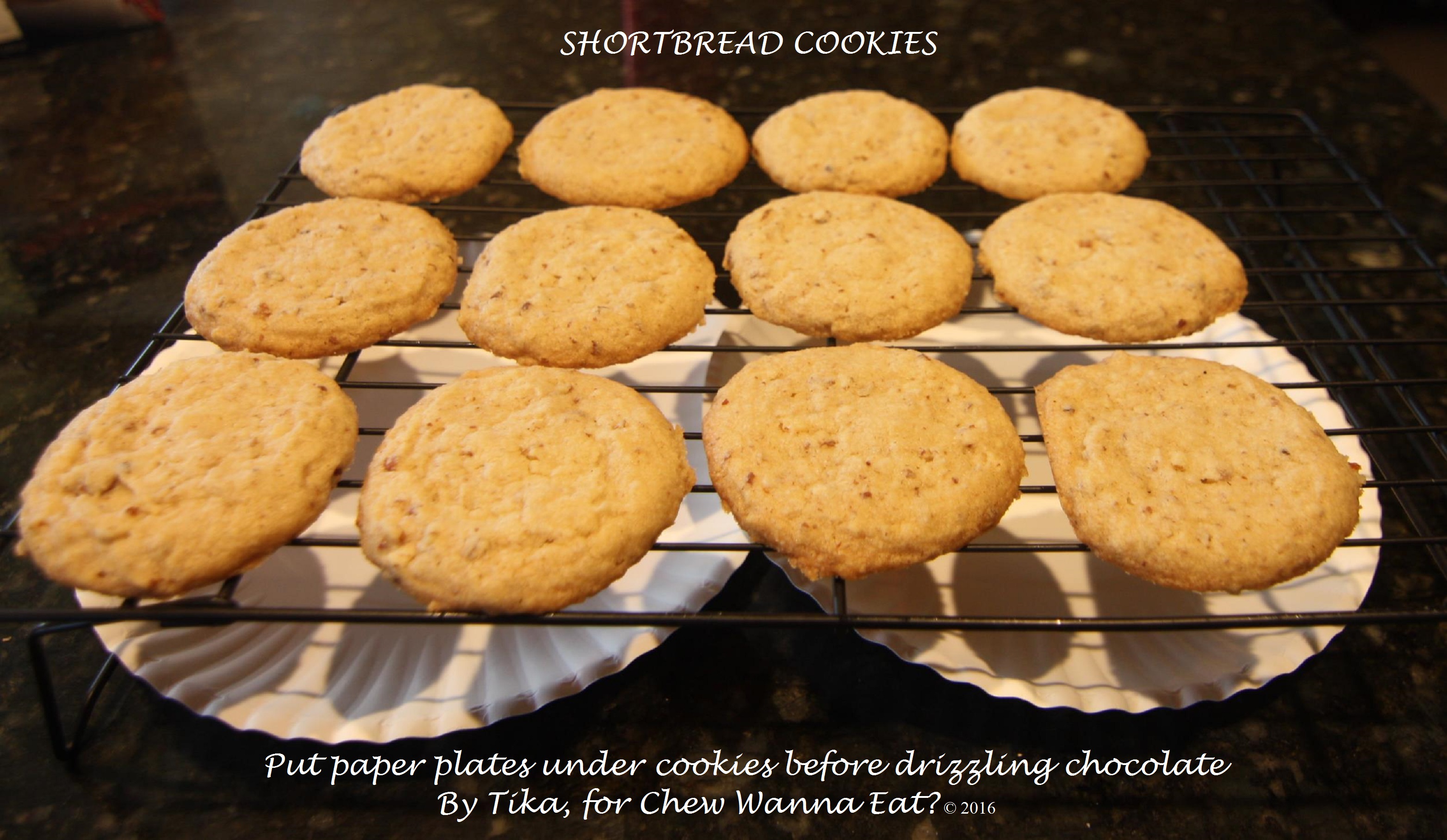 SHORTBREAD COOKIES WITH CHOCOLATE Chew Wanna Eat?