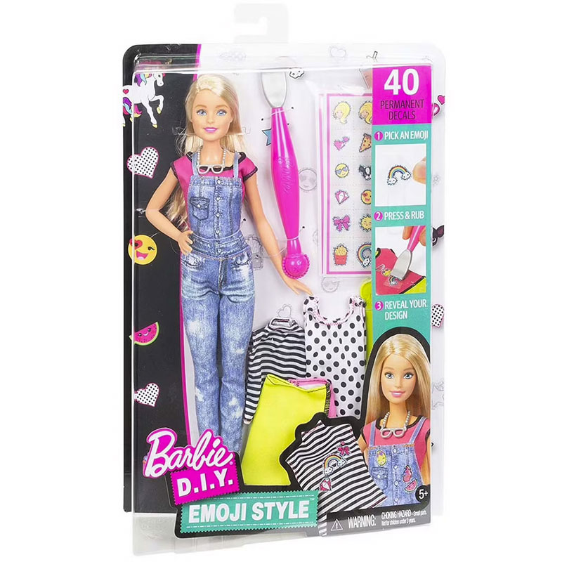 Barbie DIY Emoji Style With 40 Permanent Decals — Chez Les Petits