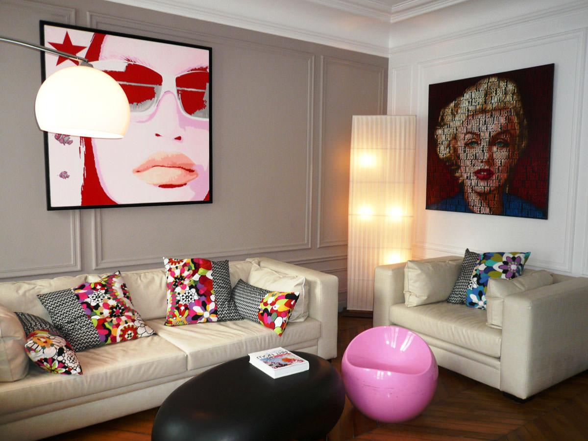 Pop art in the interior features of style and photos