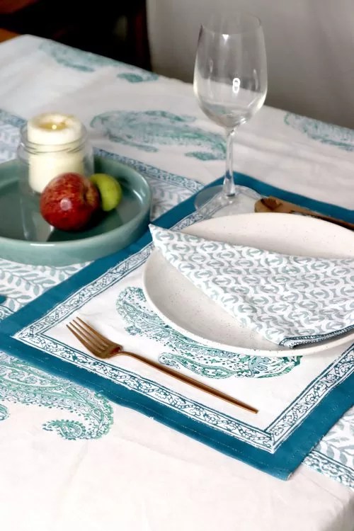 Moroccan Fabric Placemat Set CHEZSHIPRA