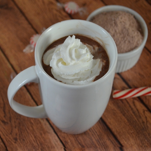 Homemade peppermint hot chocolate mix recipe Chefthisup