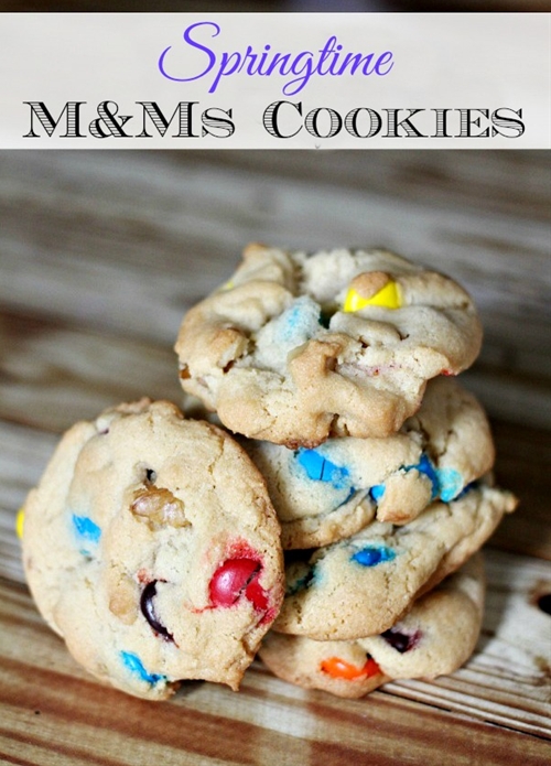 Springtime M&Ms Cookies recipe Chefthisup