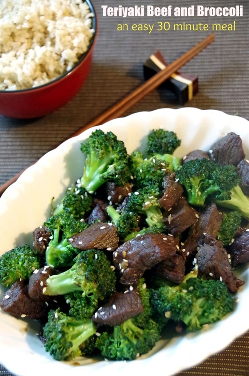 Teriyaki Beef and Broccoli with Brown Rice recipe Chefthisup