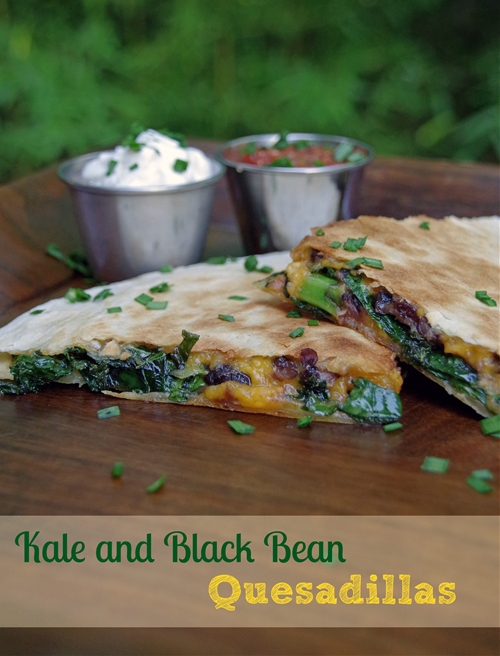 Kale and Black Bean Quesadillas recipe Chefthisup