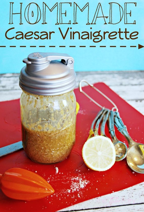 Caesar Vinaigrette Dressing recipe Chefthisup