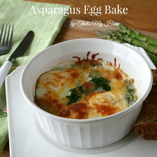 Asparagus Egg Bake recipe Chefthisup