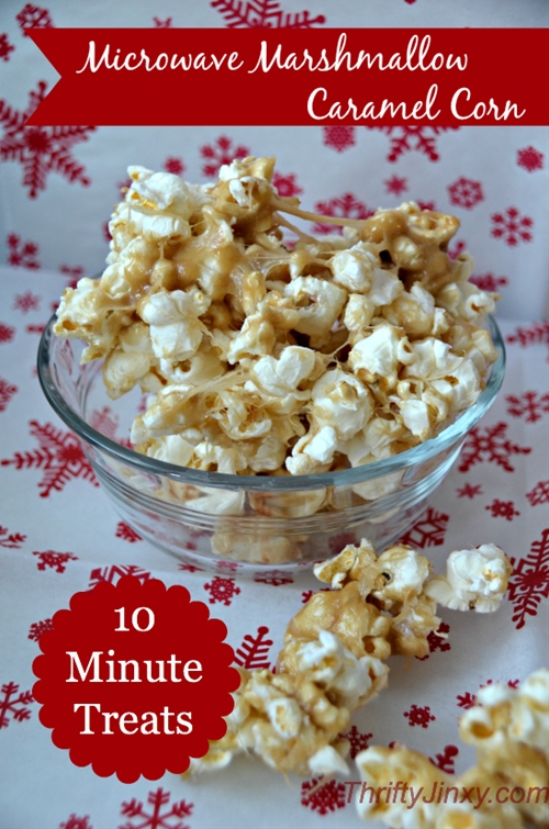 Microwave Marshmallow Caramel Corn Recipe recipe Chefthisup