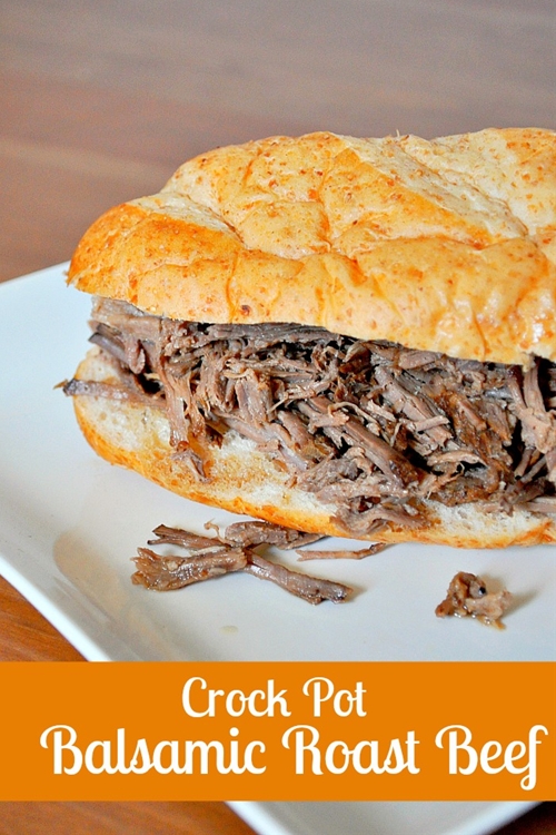 Crock Pot Balsamic Roast Beef recipe Chefthisup
