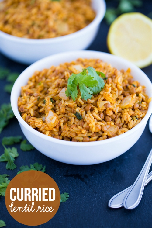 Curried Lentil Rice recipe Chefthisup