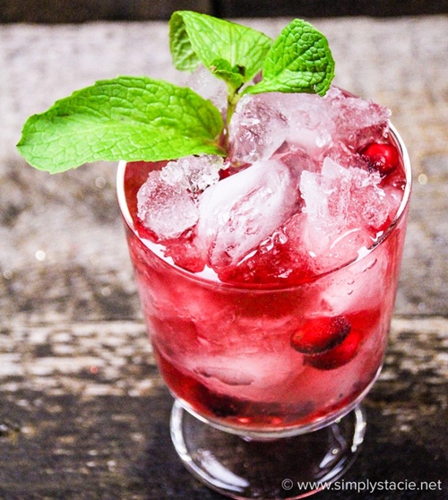 Cranberry Mint Mocktail recipe Chefthisup