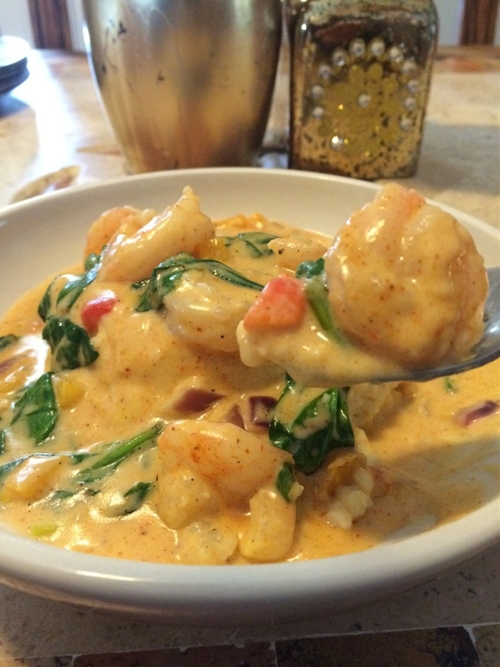 Mardi Gras Shrimp and Grits recipe Chefthisup