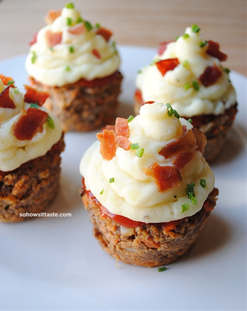 Meatloaf Cupcakes recipe Chefthisup
