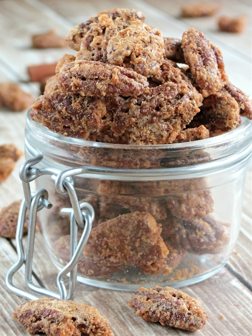 Homemade Sugar Coated Pecans recipe Chefthisup