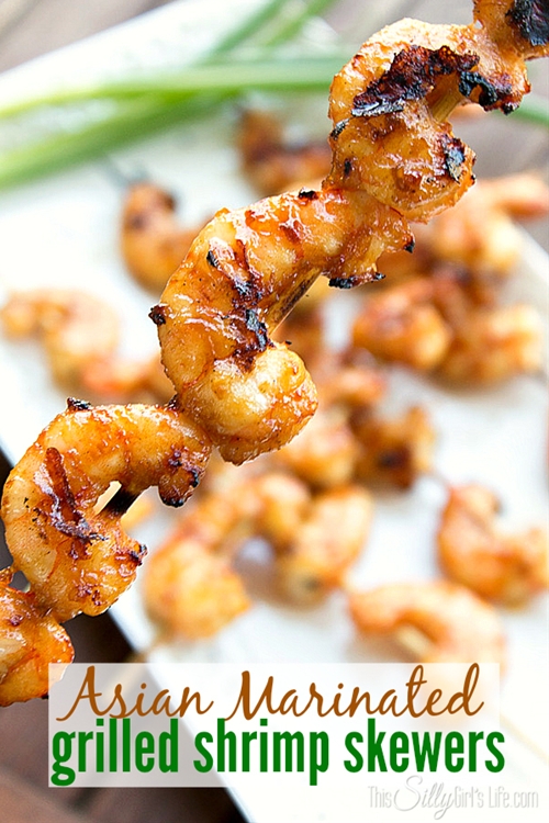 Asian Marinated Grilled Shrimp Skewers recipe Chefthisup