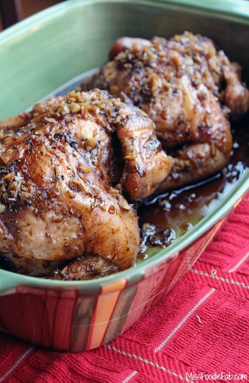 Honey Soy Glazed Grilled Cornish Game Hen recipe Chefthisup