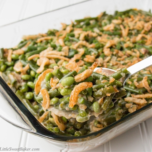 Green Bean Edamame Casserole recipe Chefthisup