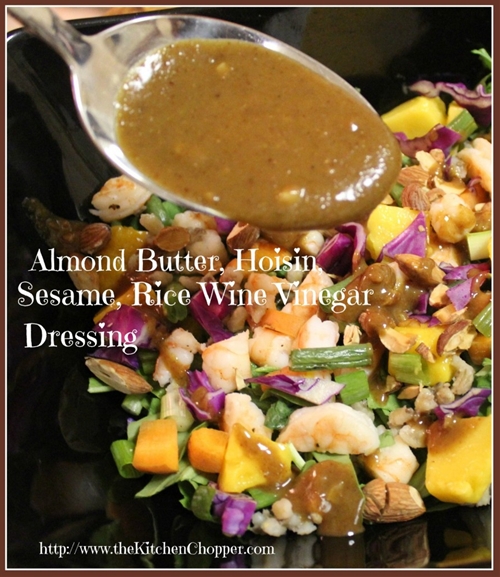 Almond Butter, Hoisin, Sesame, Rice Wine Vinegar Dressing recipe