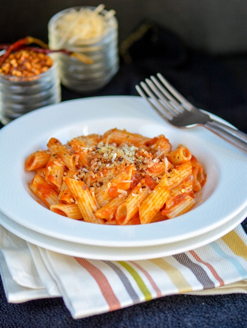Spicy Marinara Penne Pasta recipe Chefthisup