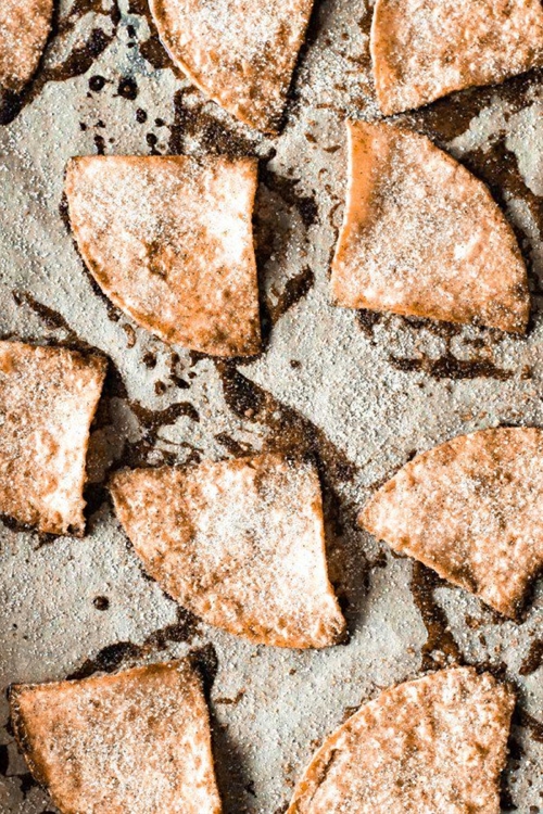 Homemade Cinnamon Tortilla Chips recipe Chefthisup