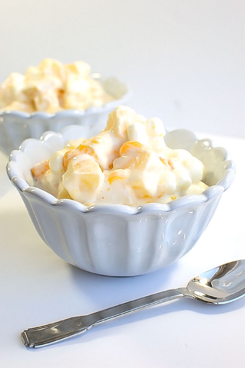 Creamy Fruit Salad recipe Chefthisup