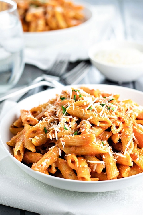 Penne alla Vodka recipe Chefthisup