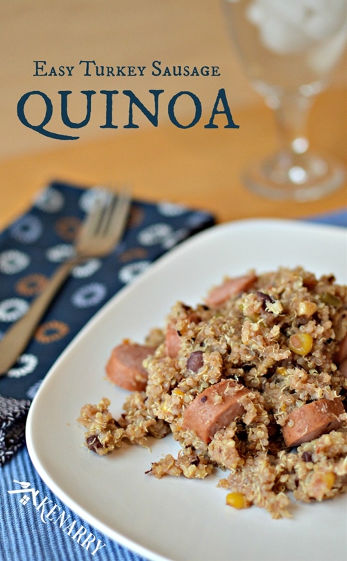 Easy Turkey Sausage Quinoa recipe Chefthisup