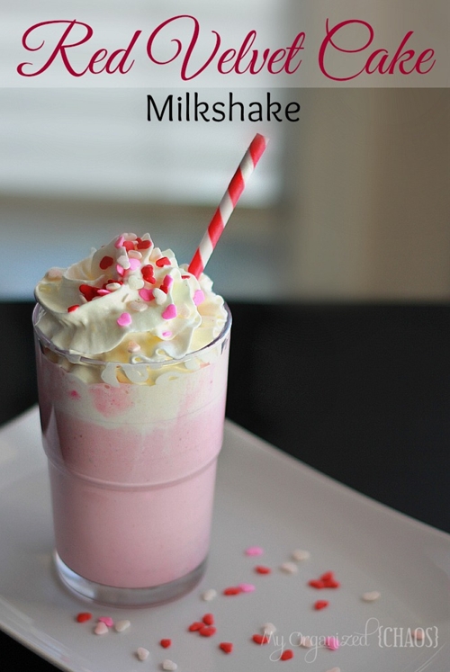 Red Velvet Cake Milkshake recipe Chefthisup