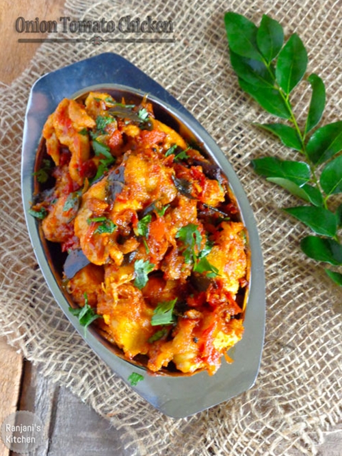 Onion Tomato Chicken recipe Chefthisup