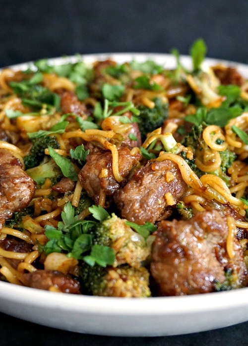 Super tender beef with broccoli noodle stir fry recipe Chefthisup