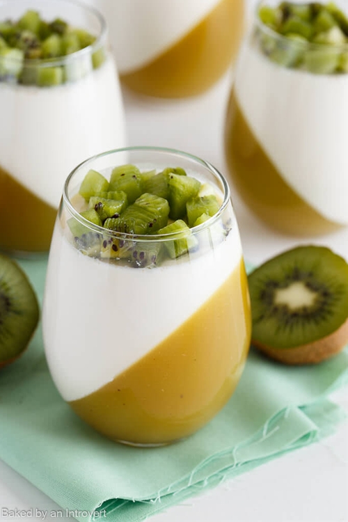 kiwi Passion Fruit Panna Cotta recipe Chefthisup