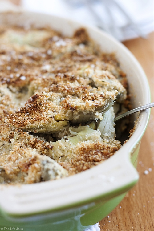 Grandma's Baked Artichoke Hearts recipe Chefthisup