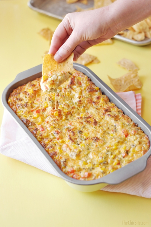 Spicy Corn Dip recipe Chefthisup