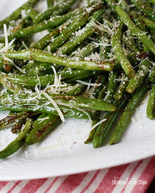 Roasted Parmesan Green Beans recipe Chefthisup