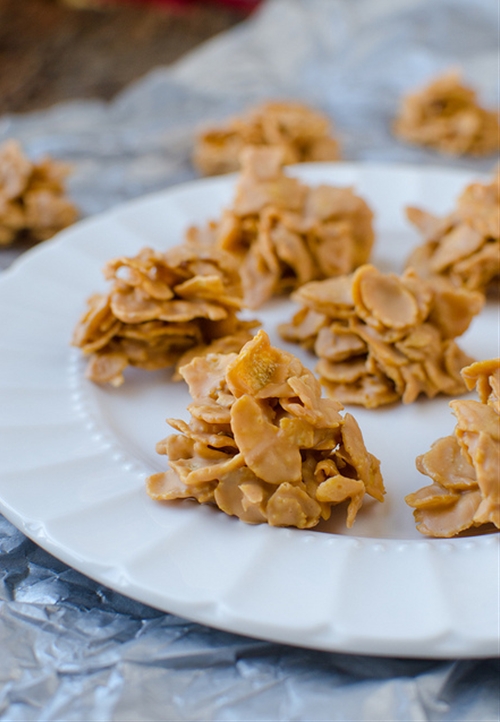 NoBake Butterscotch Cornflake Cookies recipe Chefthisup