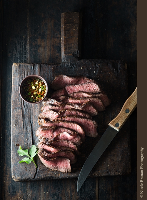 Grilled Beef with Ginger Lemongrass Dipping Sauce recipe Chefthisup
