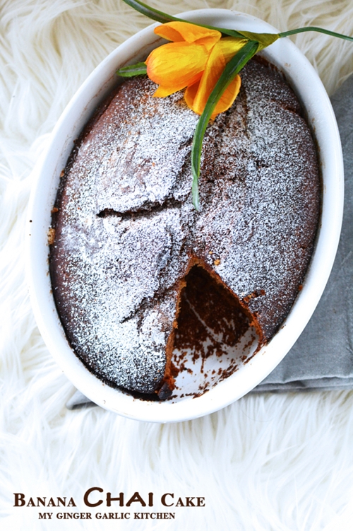 Banana Chai Cake recipe Chefthisup