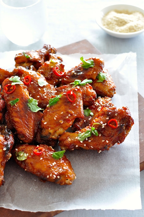Sticky Chinese Chicken Wings recipe Chefthisup