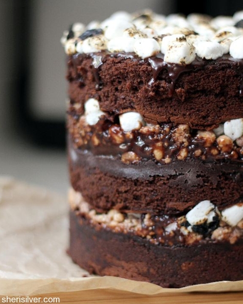 Chocolate Malt Layer Cake recipe Chefthisup